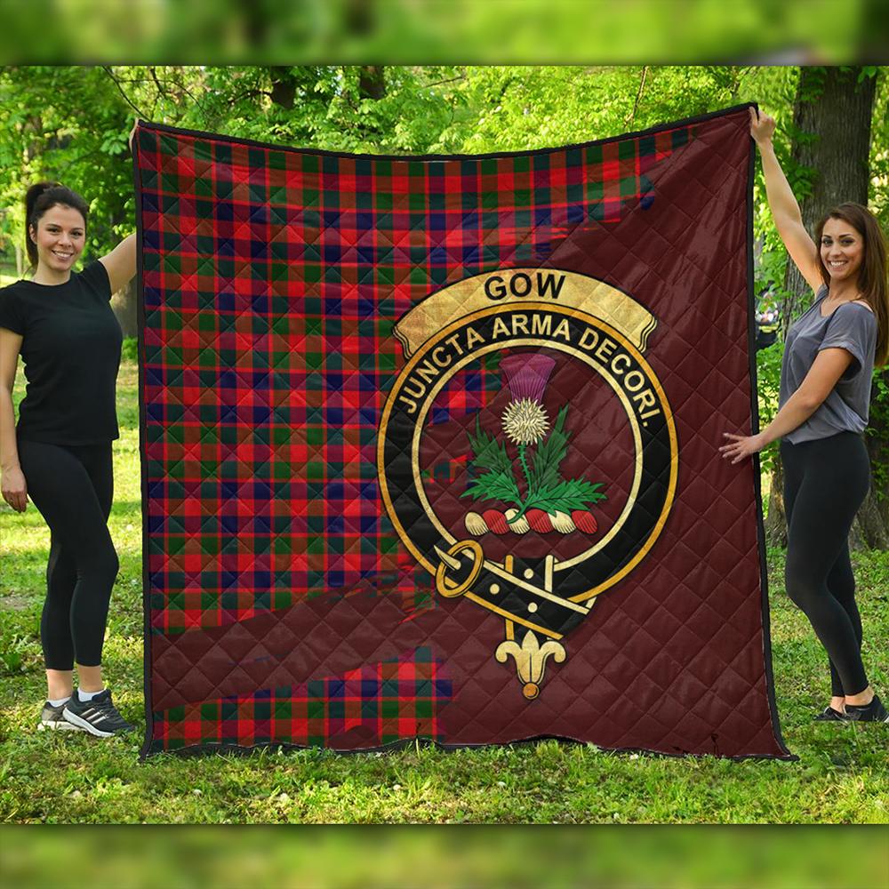 Gow Modern Tartan Crest Premium Quilt Oldest Style