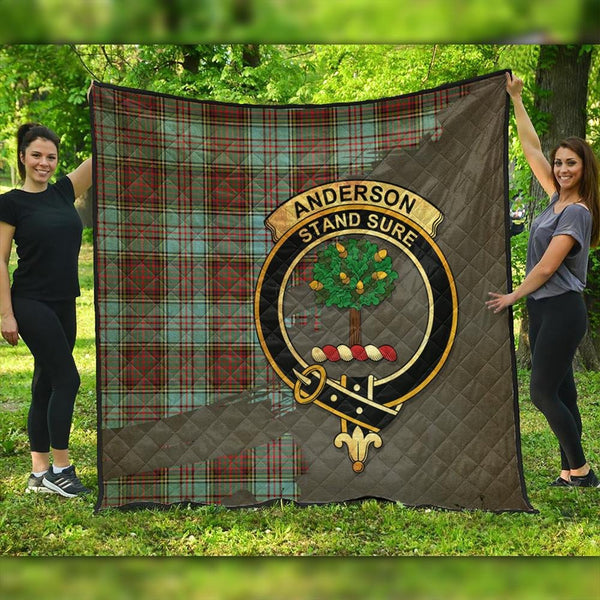 Anderson Ancient Tartan Crest Premium Quilt Oldest Style