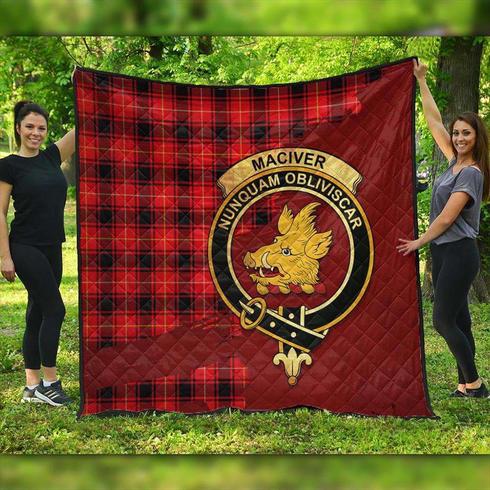 MacIver Modern Tartan Crest Premium Quilt Oldest Style