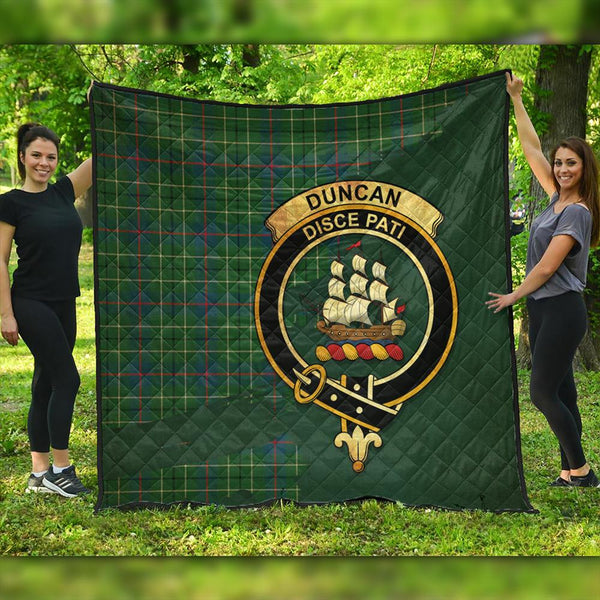 Duncan Ancient Tartan Crest Premium Quilt Oldest Style