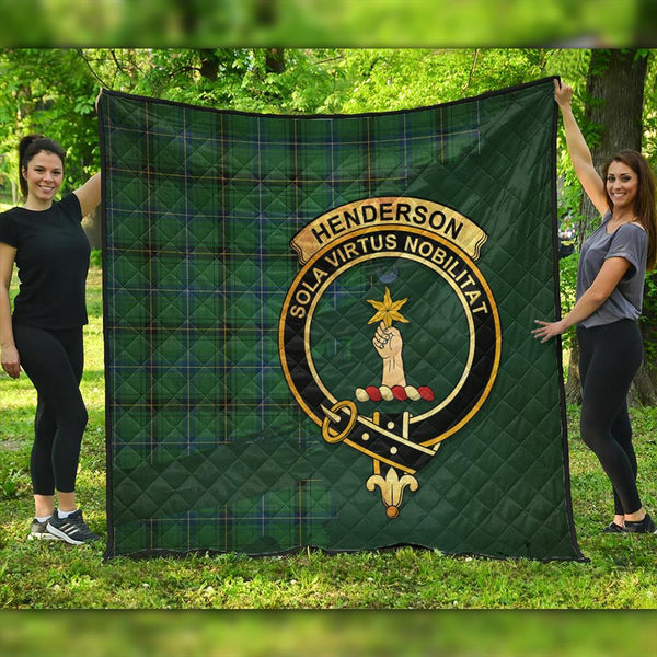 Henderson Ancient Tartan Crest Premium Quilt Oldest Style