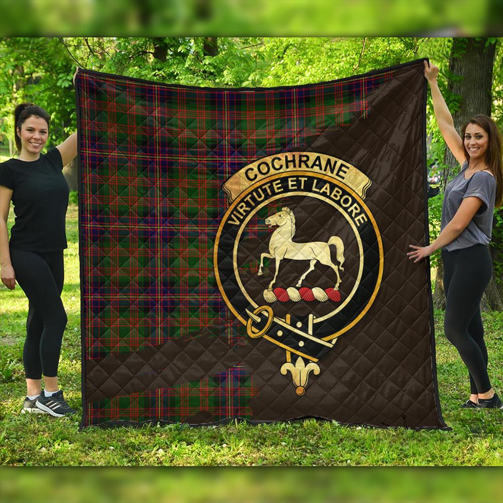 Cochrane Modern Tartan Crest Premium Quilt Oldest Style