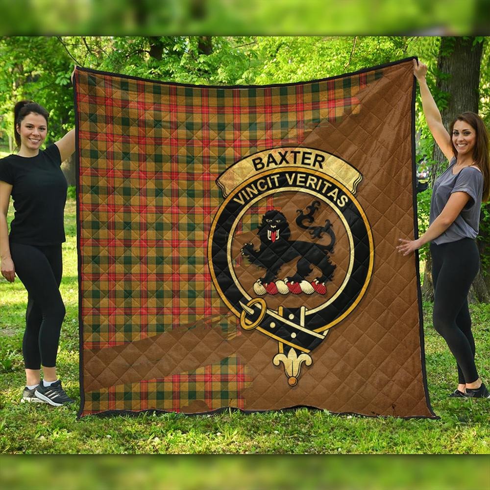 Baxter Modern Tartan Crest Premium Quilt Oldest Style