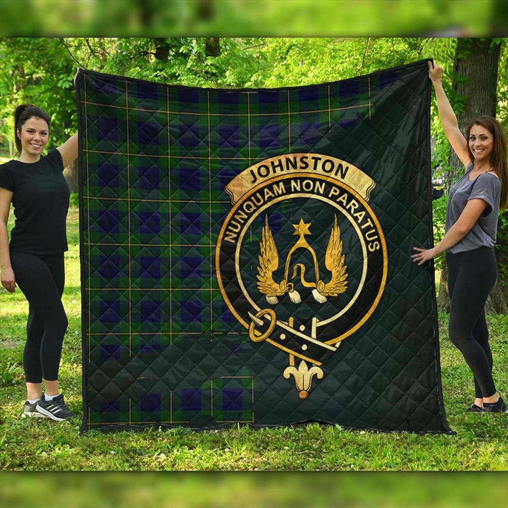 Johnston Modern Tartan Crest Premium Quilt Oldest Style