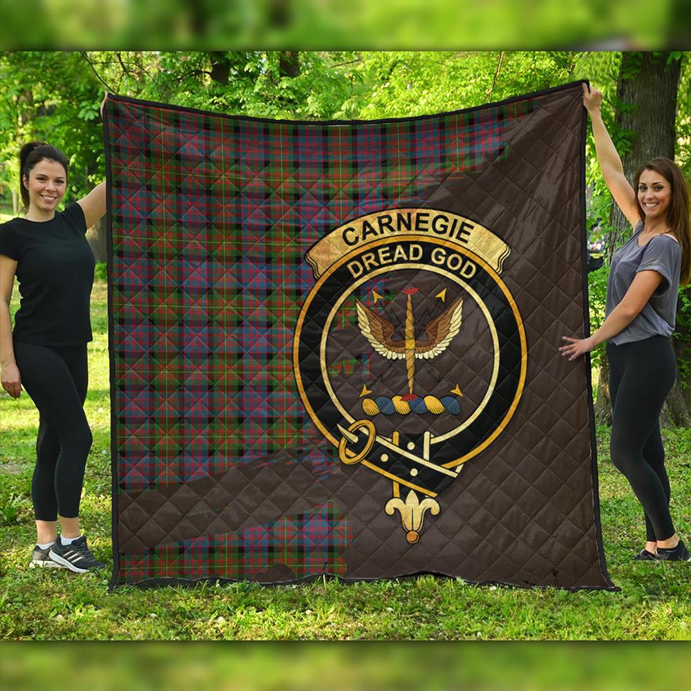 Carnegie Ancient Tartan Crest Premium Quilt Oldest Style