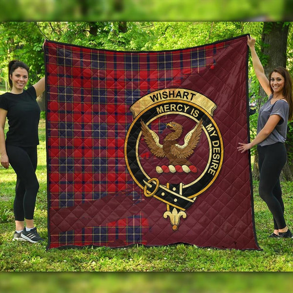 Wishart Dress Tartan Crest Premium Quilt Oldest Style