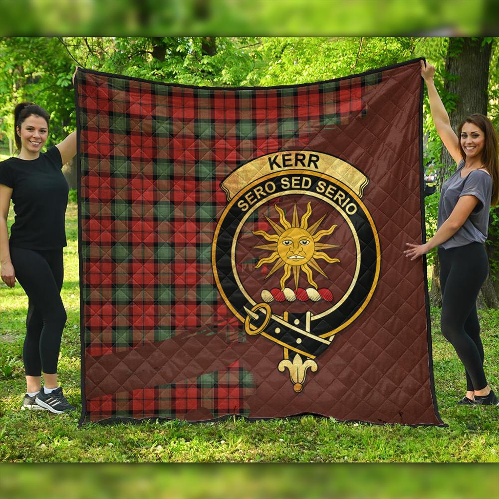 Kerr Ancient Tartan Crest Premium Quilt Oldest Style