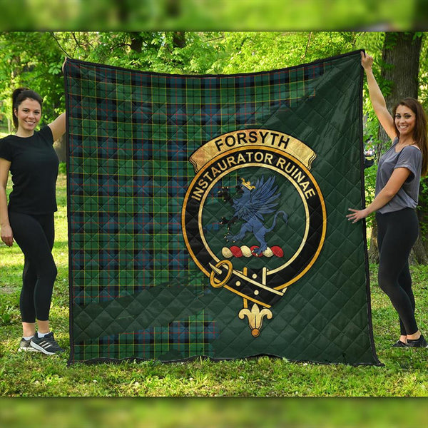 Forsyth Ancient Tartan Crest Premium Quilt Oldest Style