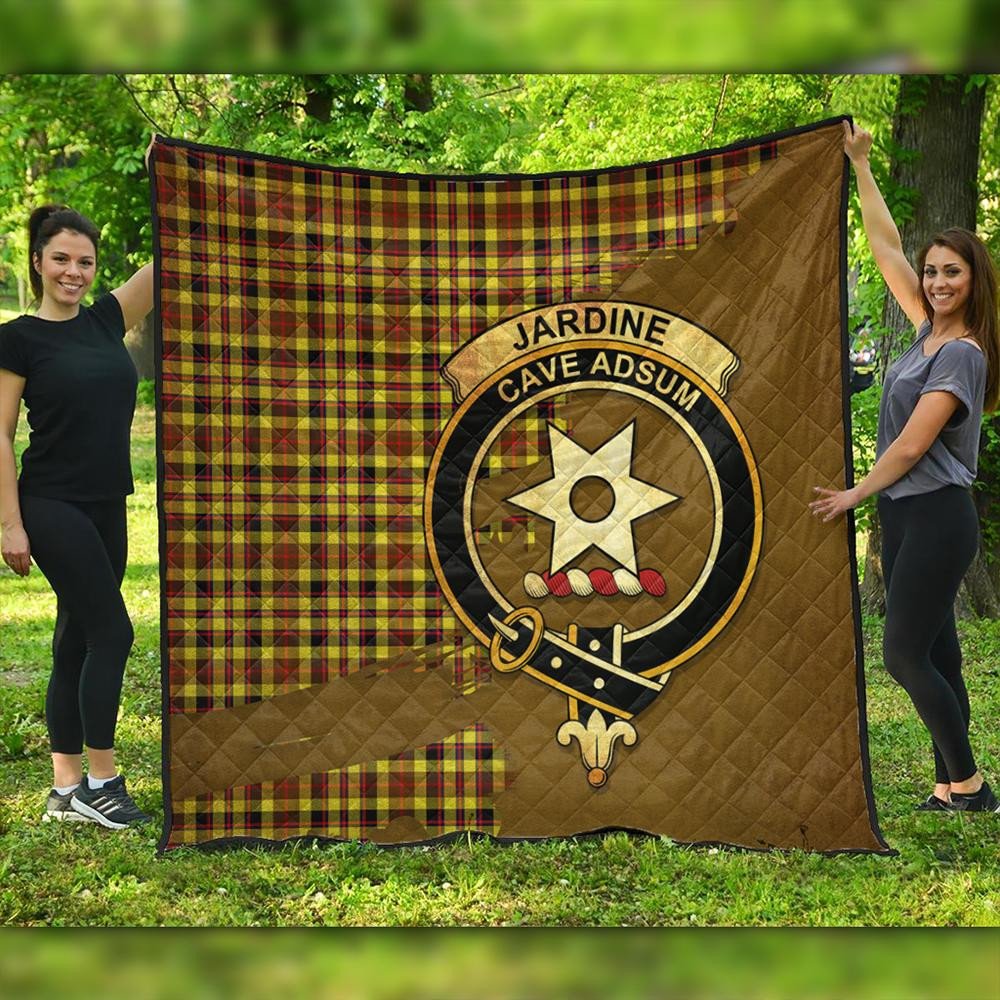 Jardine Tartan Crest Premium Quilt Oldest Style