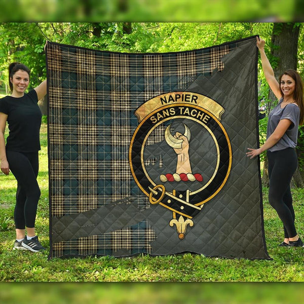 Napier Modern Tartan Crest Premium Quilt Oldest Style