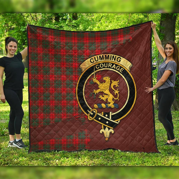 Cumming Modern Tartan Crest Premium Quilt Oldest Style