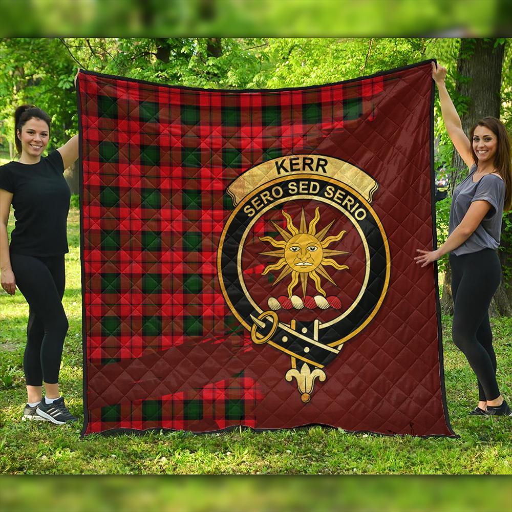 Kerr Modern Tartan Crest Premium Quilt Oldest Style