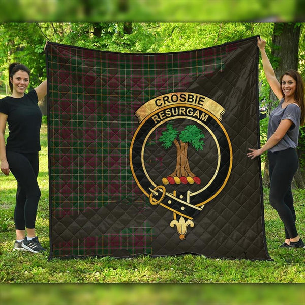 Crosbie Tartan Crest Premium Quilt Oldest Style