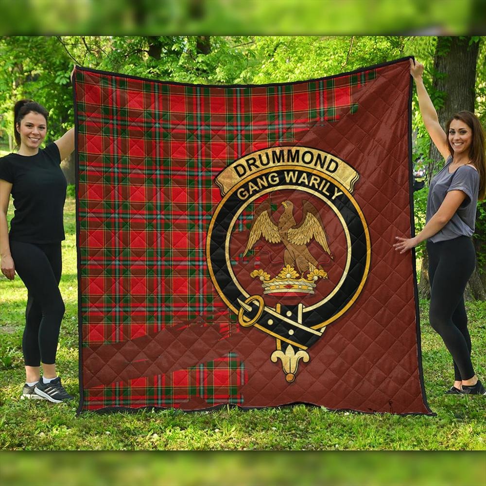 Drummond of Perth Tartan Crest Premium Quilt Oldest Style