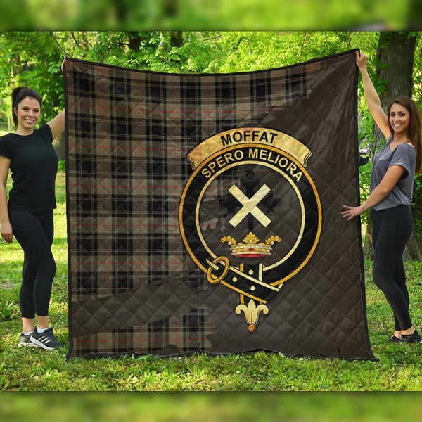 Moffat Modern Tartan Crest Premium Quilt Oldest Style