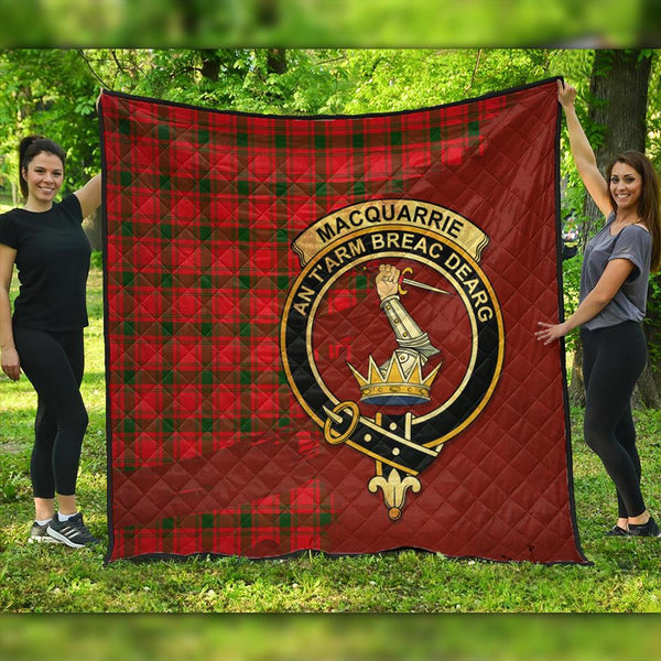 MacQuarrie Modern Tartan Crest Premium Quilt Oldest Style