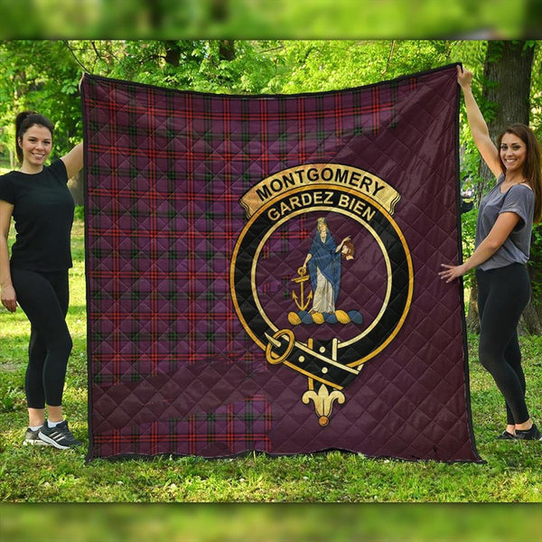 Montgomery Modern Tartan Crest Premium Quilt Oldest Style