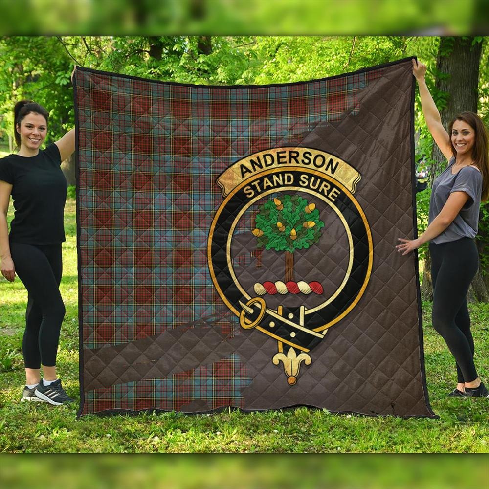 Anderson Modern Tartan Crest Premium Quilt Oldest Style