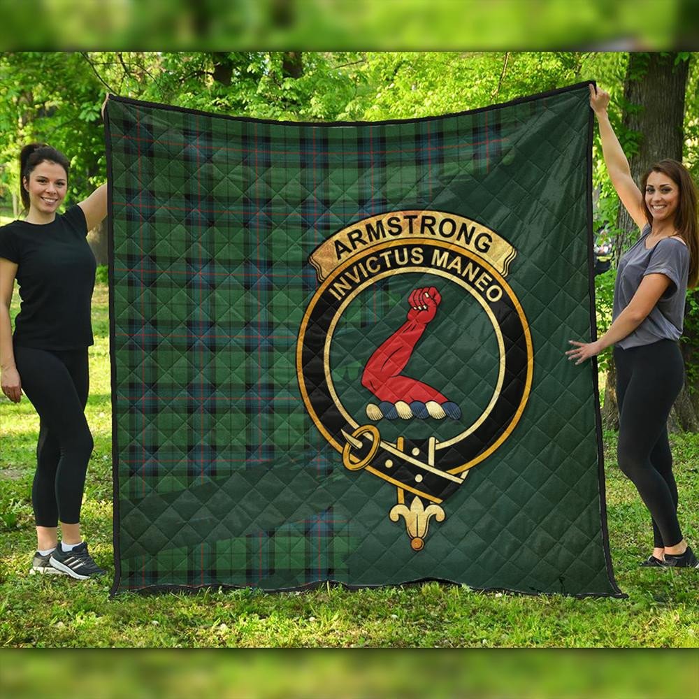 Armstrong Ancient Tartan Crest Premium Quilt Oldest Style