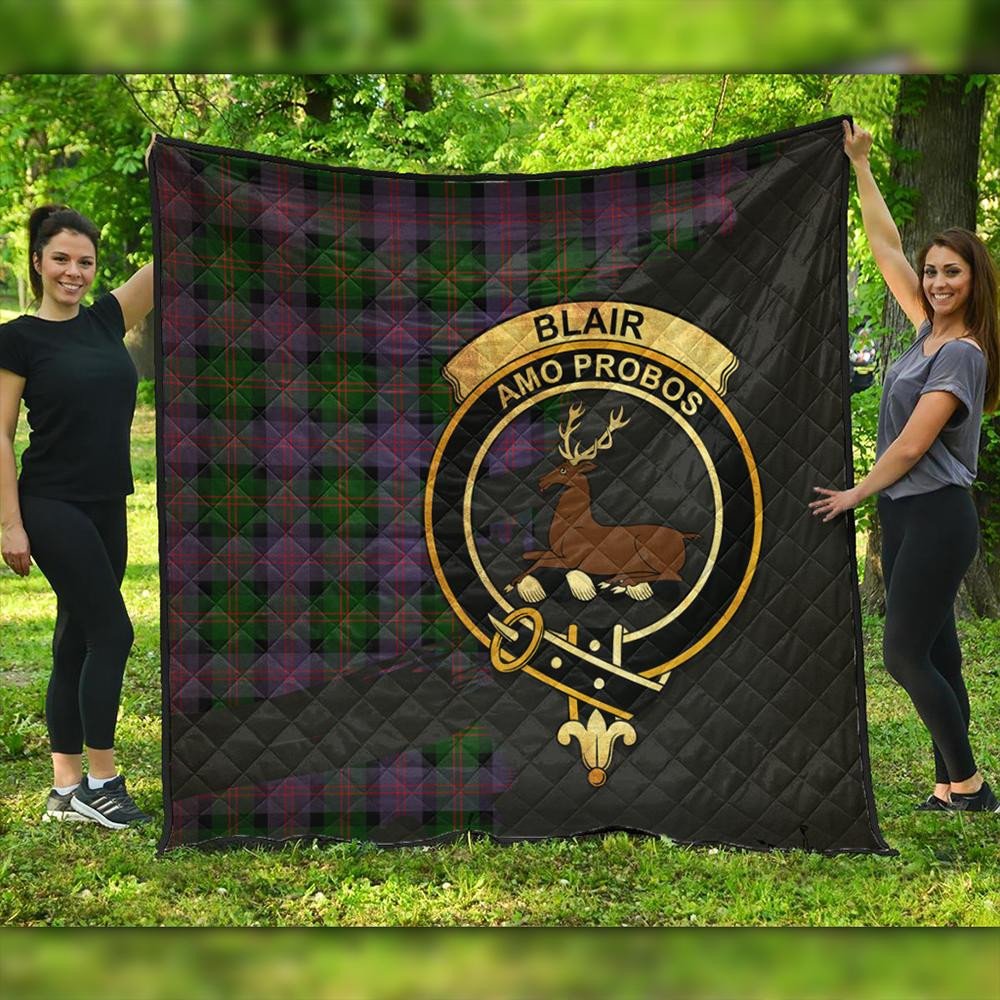 Blair Modern Tartan Crest Premium Quilt Oldest Style