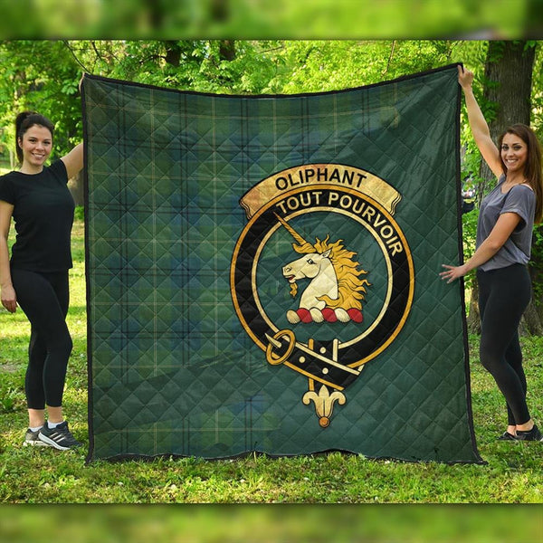 Oliphant Ancient Tartan Crest Premium Quilt Oldest Style