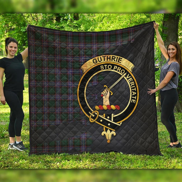 Guthrie Modern Tartan Crest Premium Quilt Oldest Style