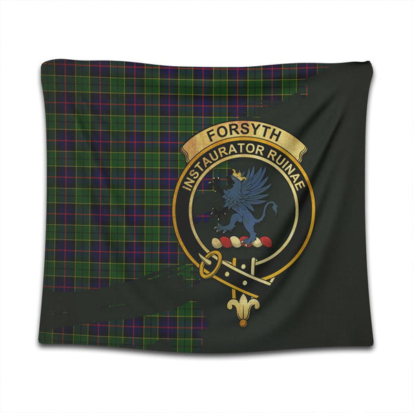 Forsyth Modern Tartan Crest Tapestry Oldest Style