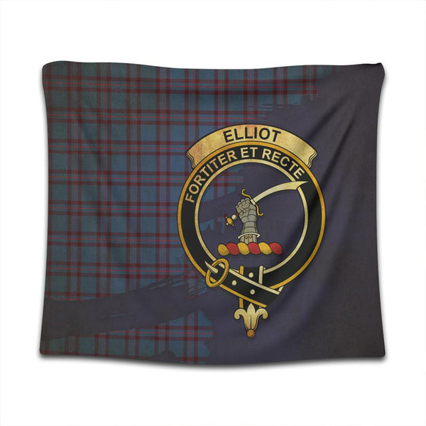 Elliot Modern Tartan Crest Tapestry Oldest Style