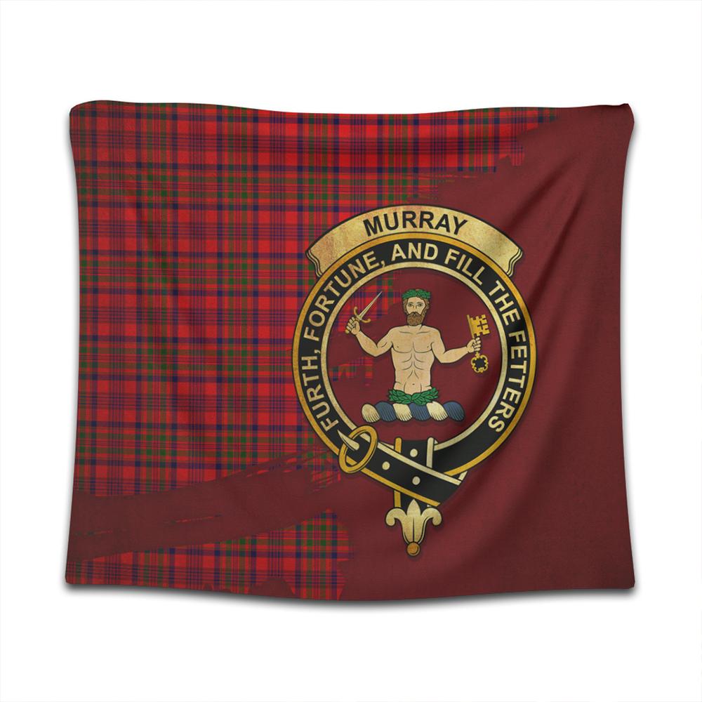 Murray of Tulloch Modern Tartan Crest Tapestry Oldest Style