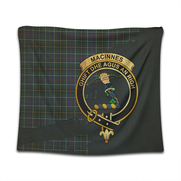 MacInnes Modern Tartan Crest Tapestry Oldest Style