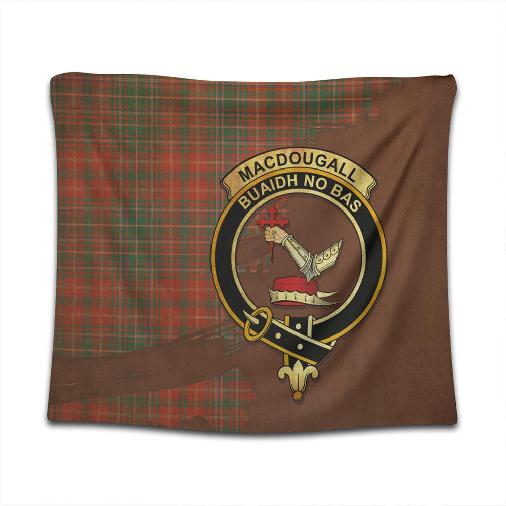 MacDougall Ancient Tartan Crest Tapestry Oldest Style