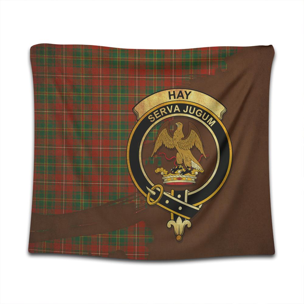 Hay Ancient Tartan Crest Tapestry Oldest Style