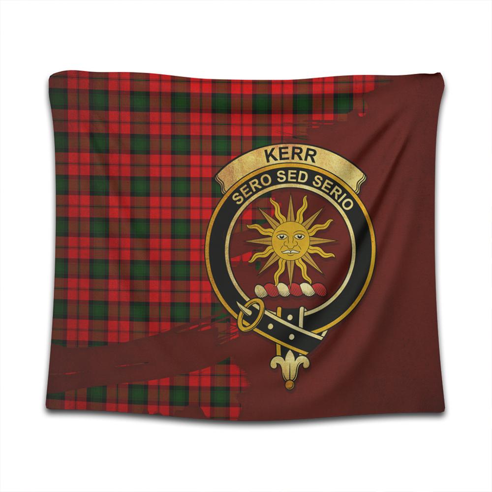 Kerr Modern Tartan Crest Tapestry Oldest Style