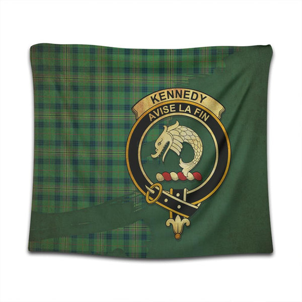 Kennedy Ancient Tartan Crest Tapestry Oldest Style