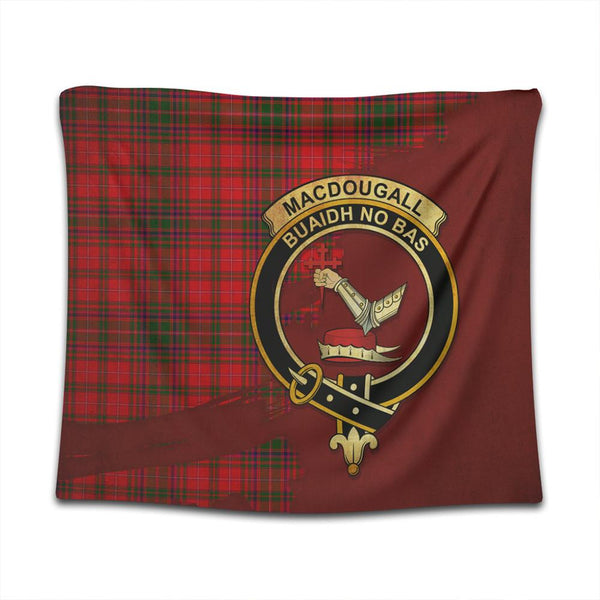 MacDougall Modern Tartan Crest Tapestry Oldest Style