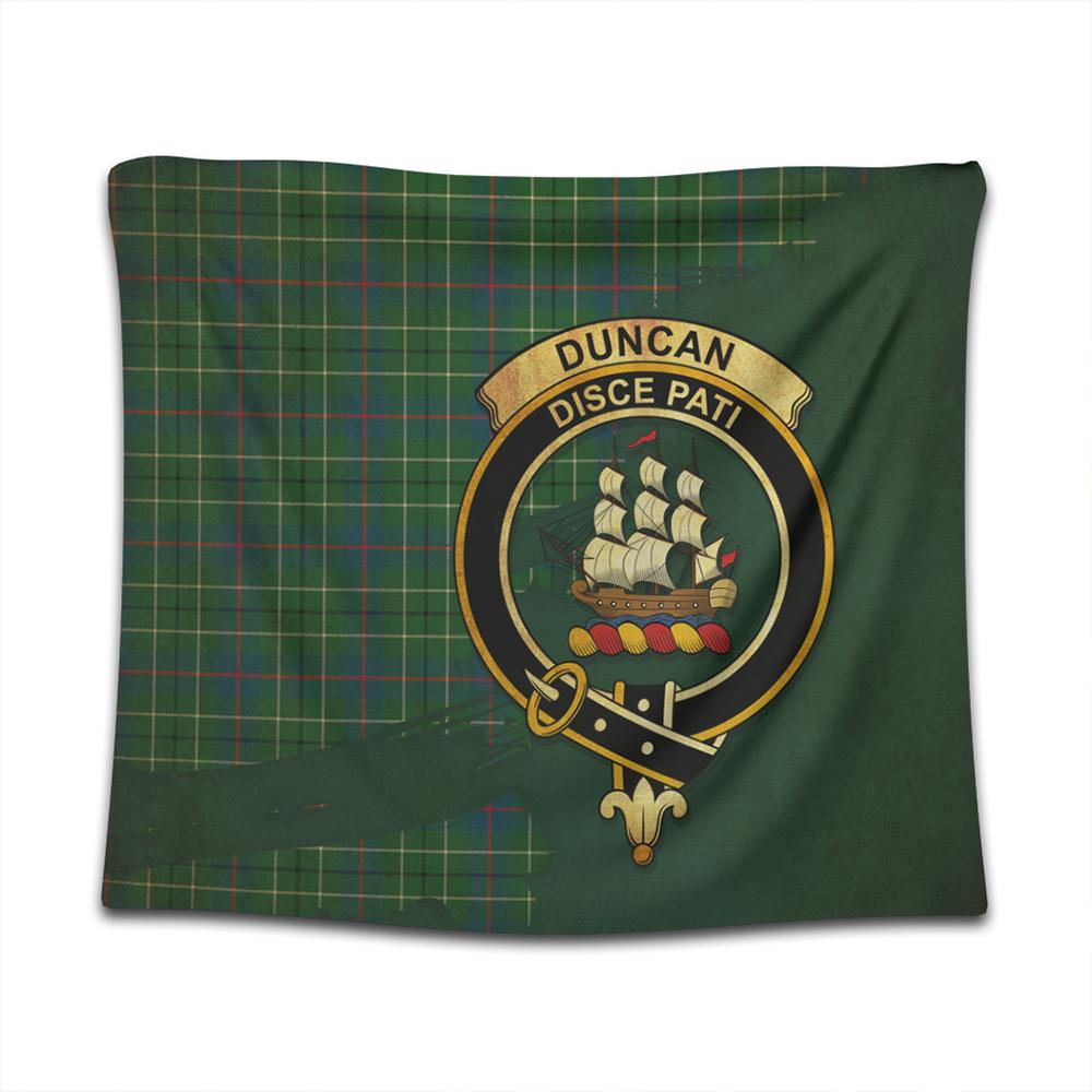 Duncan Ancient Tartan Crest Tapestry Oldest Style