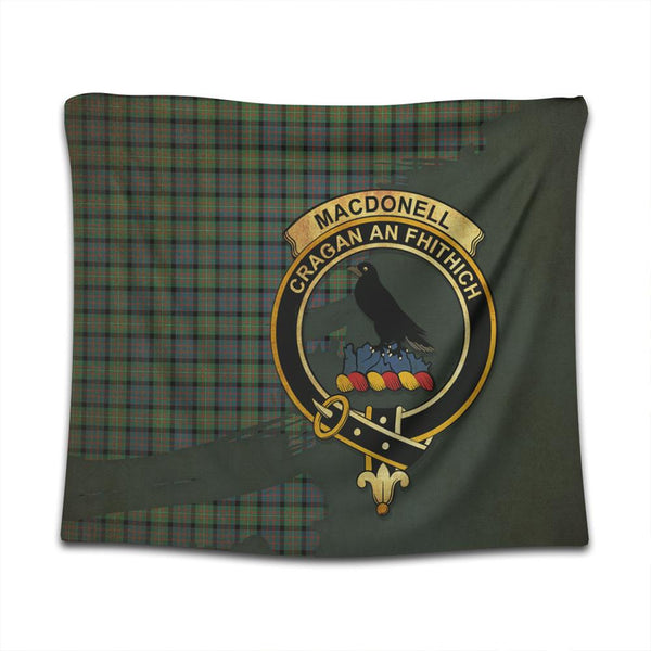 MacDonnell of Glengarry Ancient Tartan Crest Tapestry Oldest Style