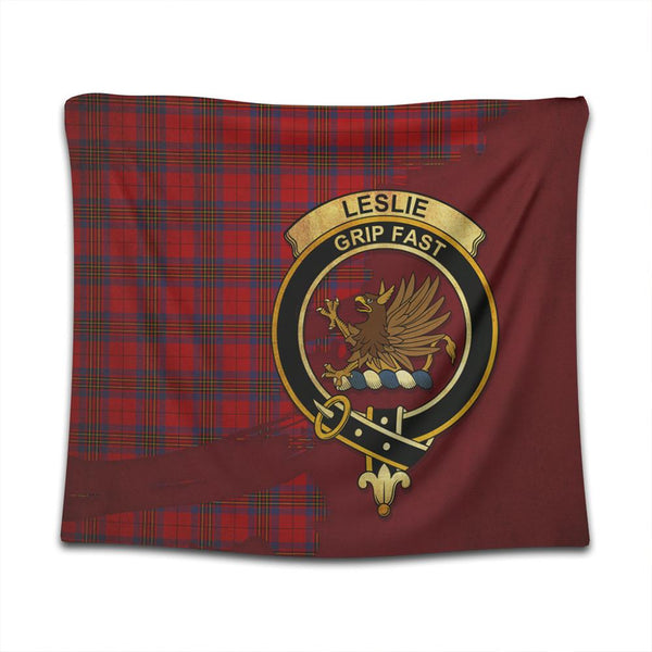 Leslie Modern Tartan Crest Tapestry Oldest Style