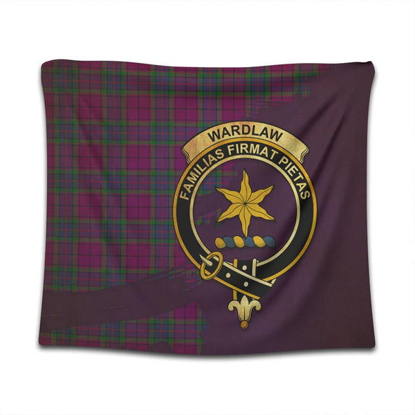 Wardlaw Modern Tartan Crest Tapestry Oldest Style