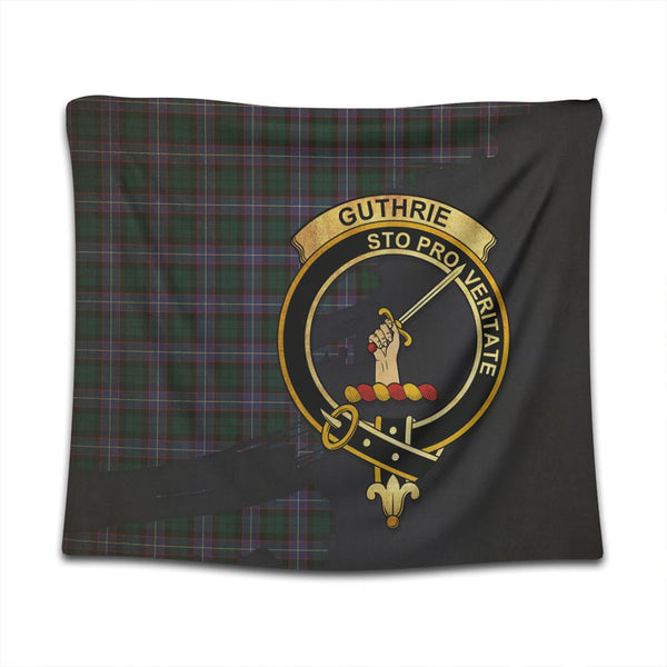 Guthrie Modern Tartan Crest Tapestry Oldest Style