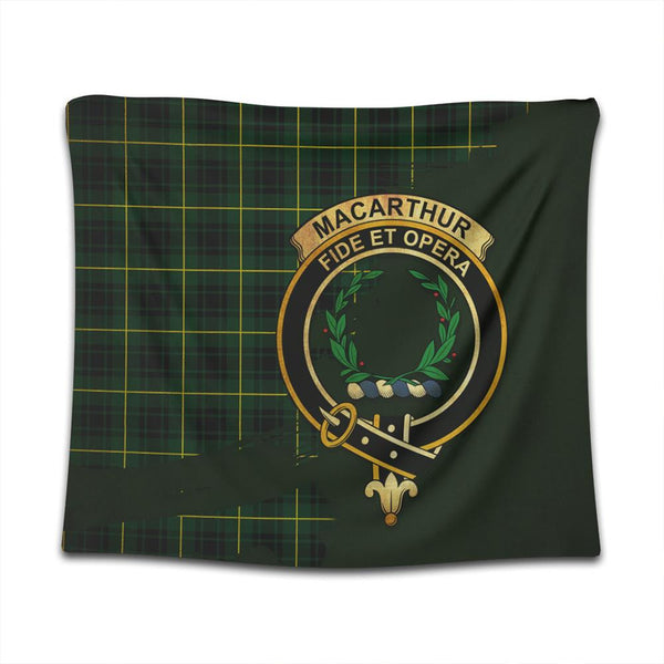 MacArthur Modern Tartan Crest Tapestry Oldest Style