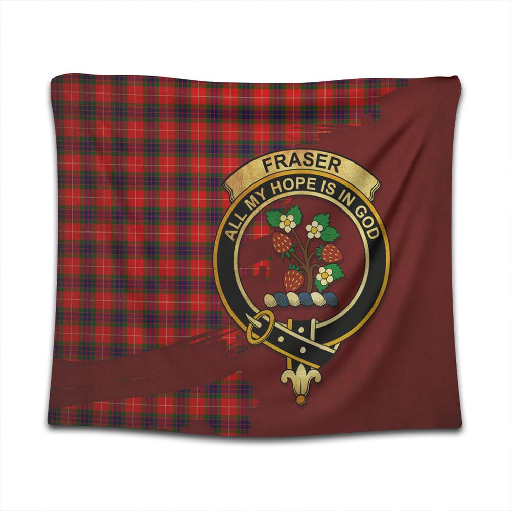 Fraser Modern Tartan Crest Tapestry Oldest Style