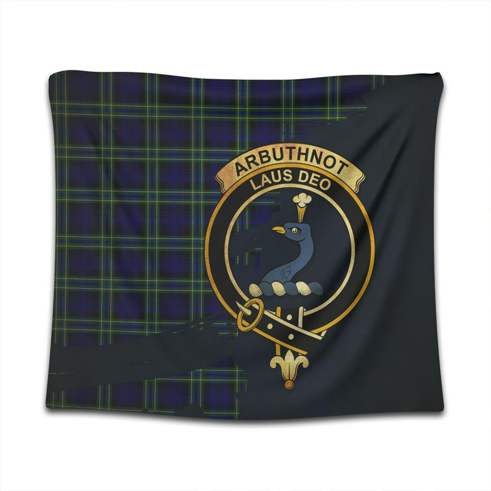 Arbuthnot Modern Tartan Crest Tapestry Oldest Style