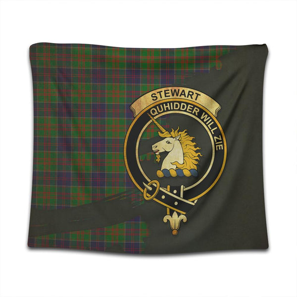 Stewart of Appin Hunting Modern Tartan Crest Tapestry Oldest Style