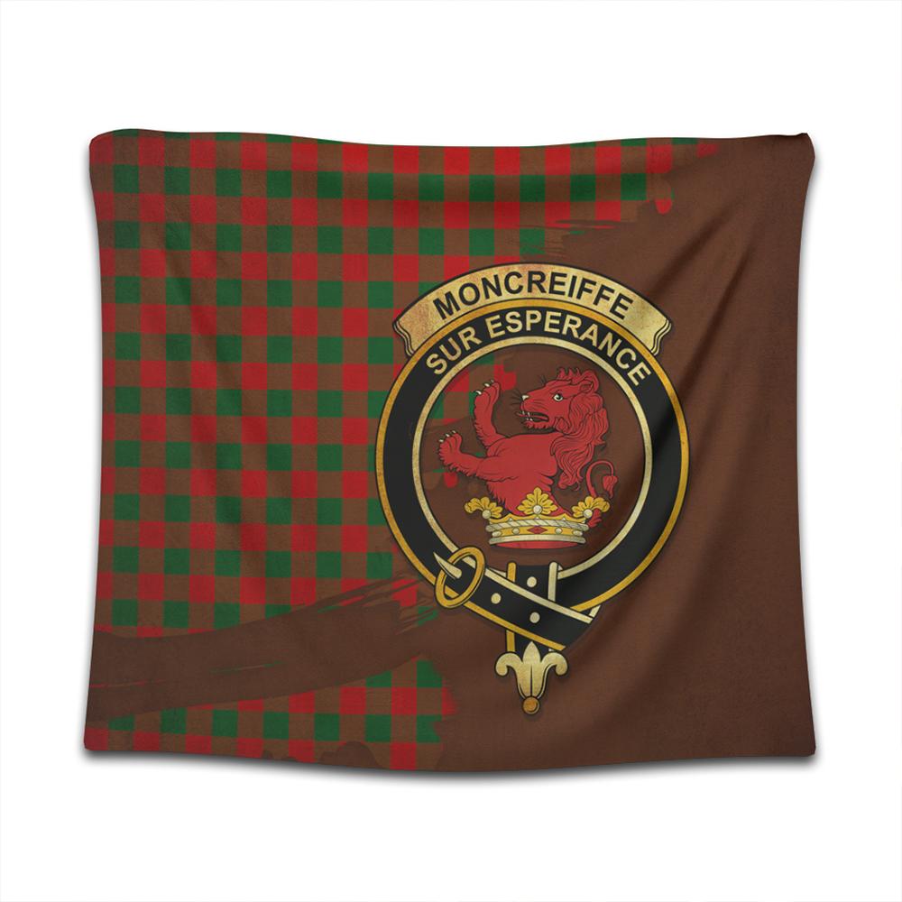 Moncrieffe Tartan Crest Tapestry Oldest Style