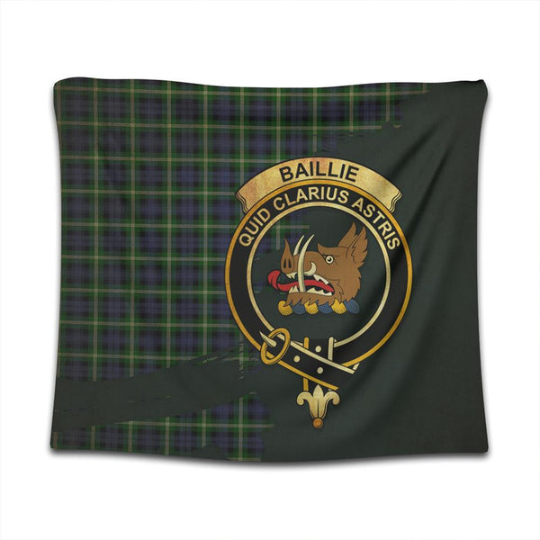 Baillie Modern Tartan Crest Tapestry Oldest Style