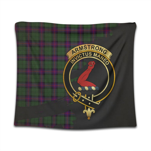 Armstrong Modern Tartan Crest Tapestry Oldest Style