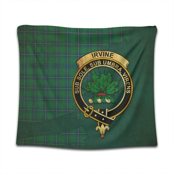 Irvine Ancient Tartan Crest Tapestry Oldest Style