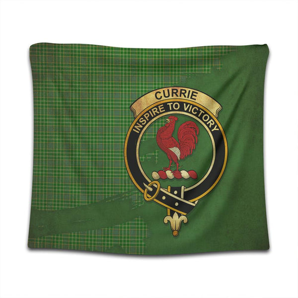 Currie Tartan Crest Tapestry Oldest Style