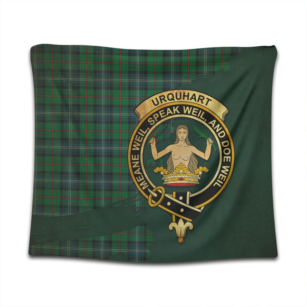 Urquhart Ancient Tartan Crest Tapestry Oldest Style